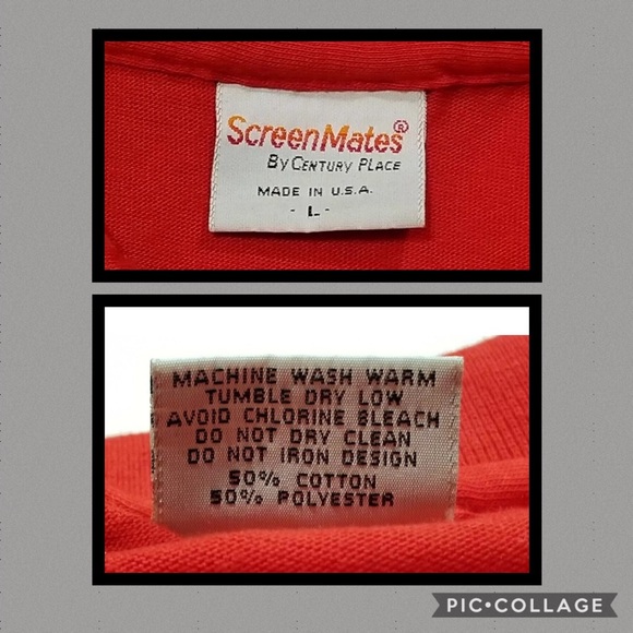 Vtg MG Midget T Type Polo Shirt Screen Mates Lg - Picture 6 of 6